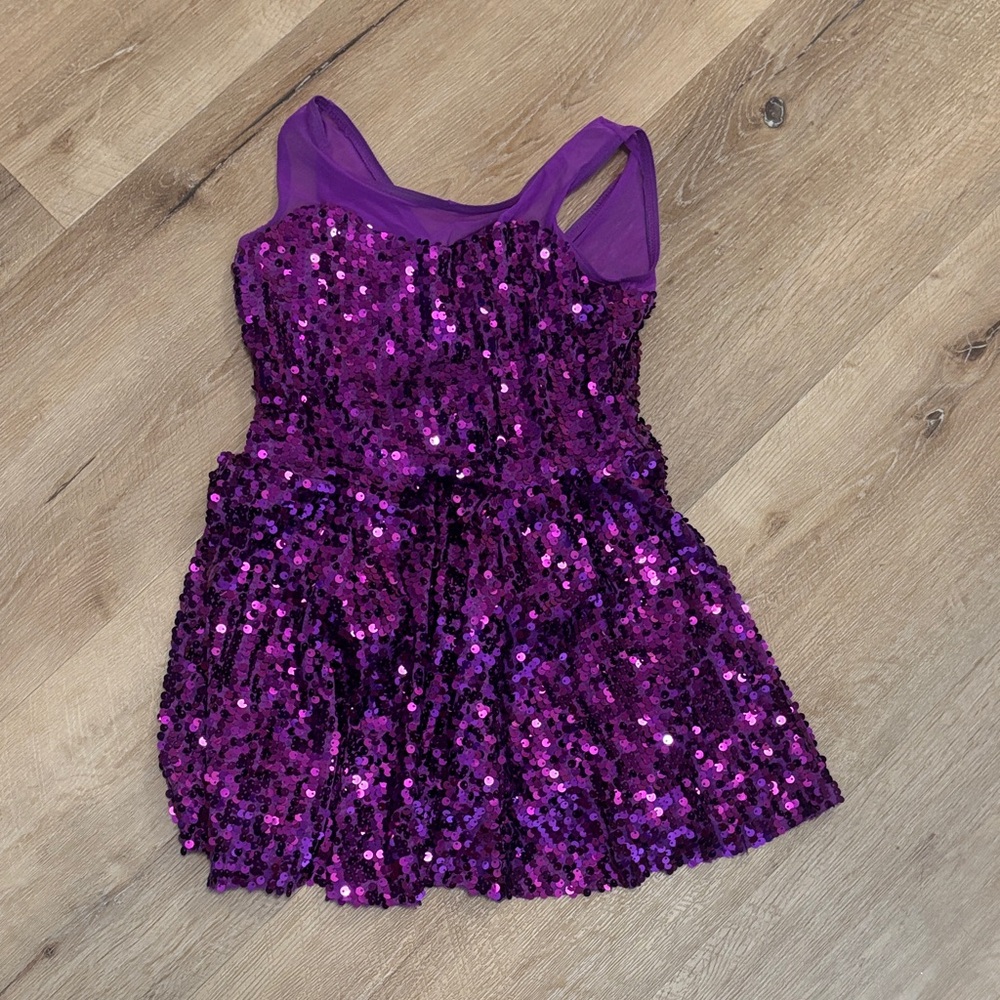 Weissman Purple Sequin Dance Costume